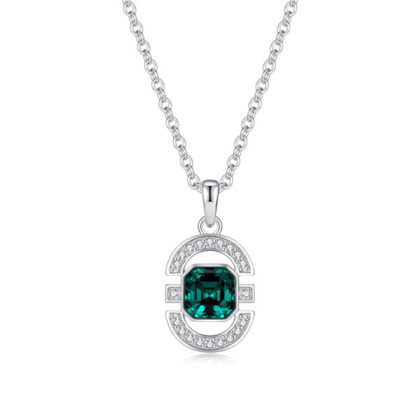 Necklace S925 Sterling Silver Square Jewelry Set - Image 10