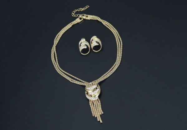 Necklace Bracelet Earrings Ring Jewelry Set - Image 5