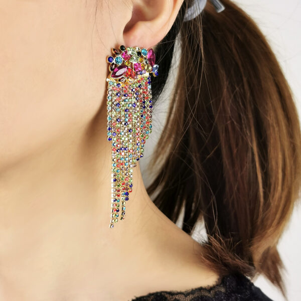 Sweet Beauty Fashion Tassel Pendant Earrings - Image 10