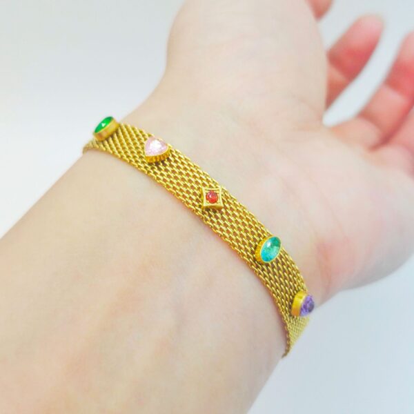 Gold-plated Korean Fashion Woven Bracelet - Image 4