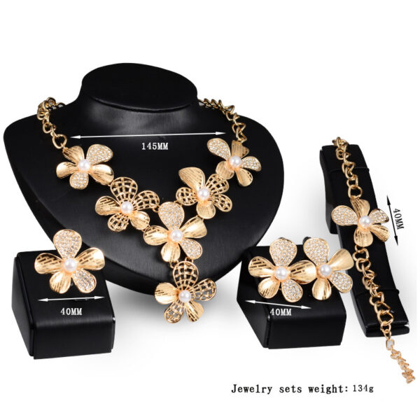 Gold Jewelry Exaggerated Alloy Four-piece Set - Image 2