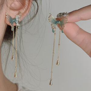 Fairy Butterfly Tassel Long Fashion Earrings