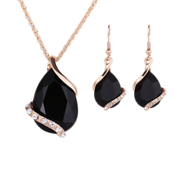 Water Drop Necklace Earring Set - Image 4
