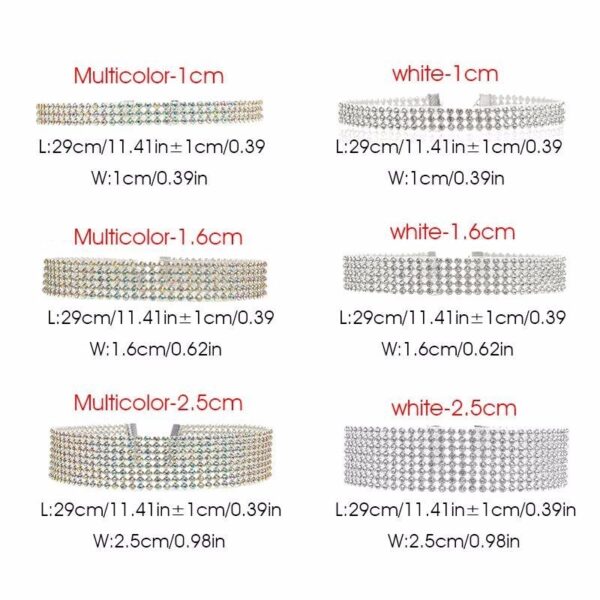 Full Crystal Rhinestone Choker Necklace Wedding Jewelry Chokers Necklaces For Women - Image 2