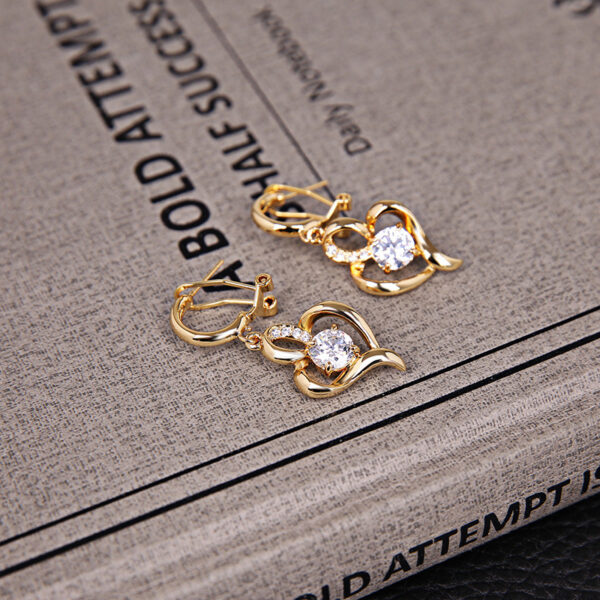 Diamond-studded Jewelry Set Boutique Gift 2-piece Set - Image 2