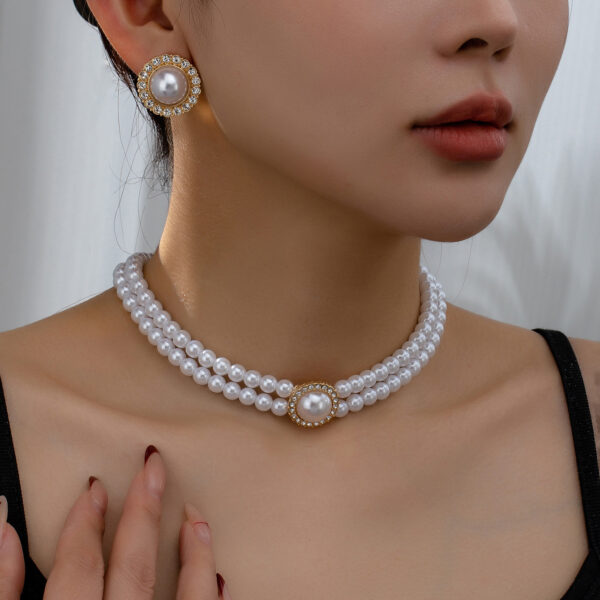 Retro Beach Vacation Style Stylish Elegant Necklace Earings Set - Image 6