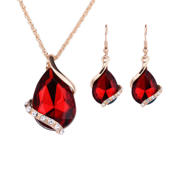 Jewelry Set Pendant Necklace Earrings - Image 3