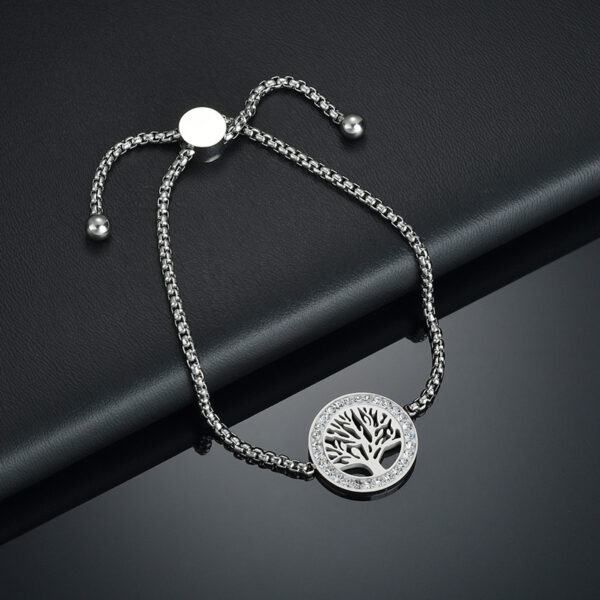 New Stainless Steel Adjustable Heart Tree Bracelets - Image 5