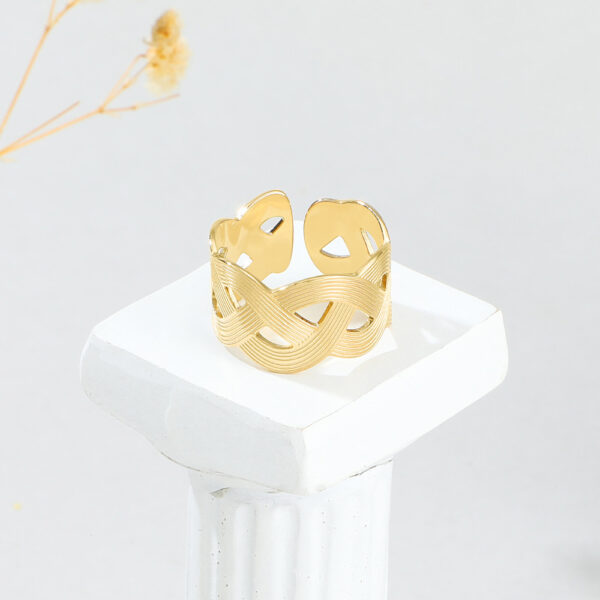 Titanium Steel Open-end Ring Simple Ring Dongdaemun Bracelet - Image 8