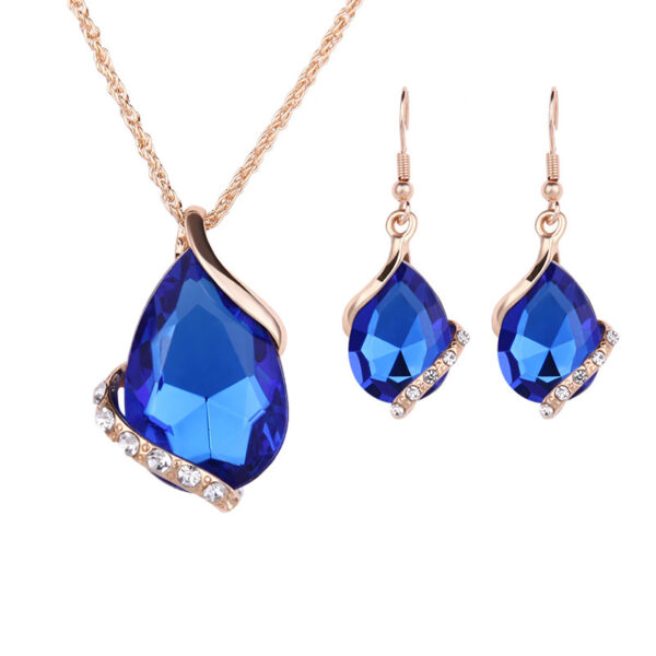 Jewelry Set Pendant Necklace Earrings - Image 2