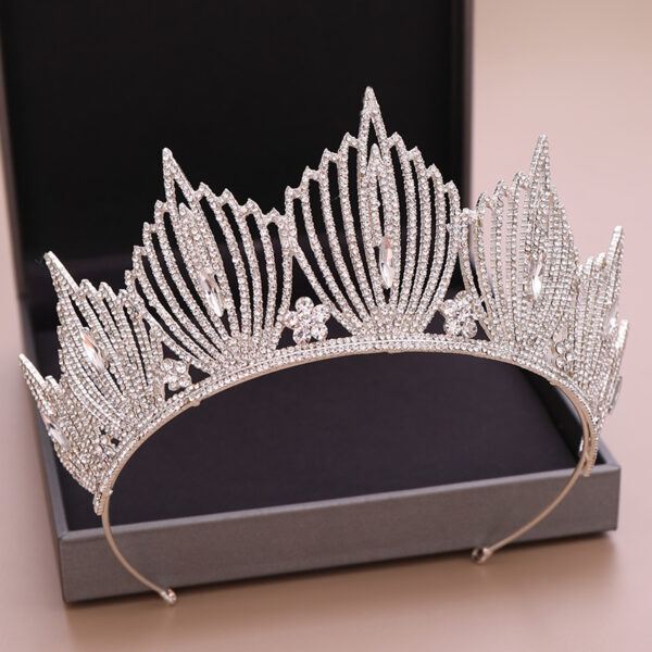 Bridal American Crystal Crown - Image 3