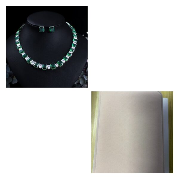 Women's Necklace Earrings Wedding Dress Set - Image 6
