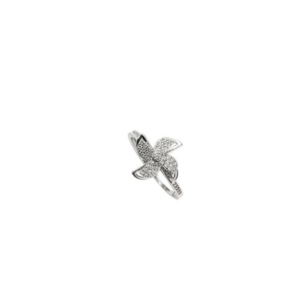 Luxury Cubic Zirconia Windmill Rings Rotating Fashion Jewelry  Creative Finger Spinning Ring - Image 4