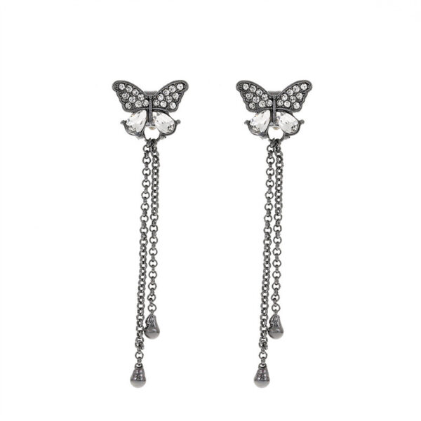 Butterfly Tassels Long Cool Wind Earrings - Image 5