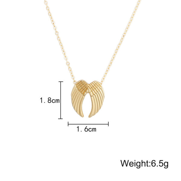 Heavenly Angel Wings Fashion Gold Silver Wing Pendant Clavicle Chain Necklaces For Women - Image 3