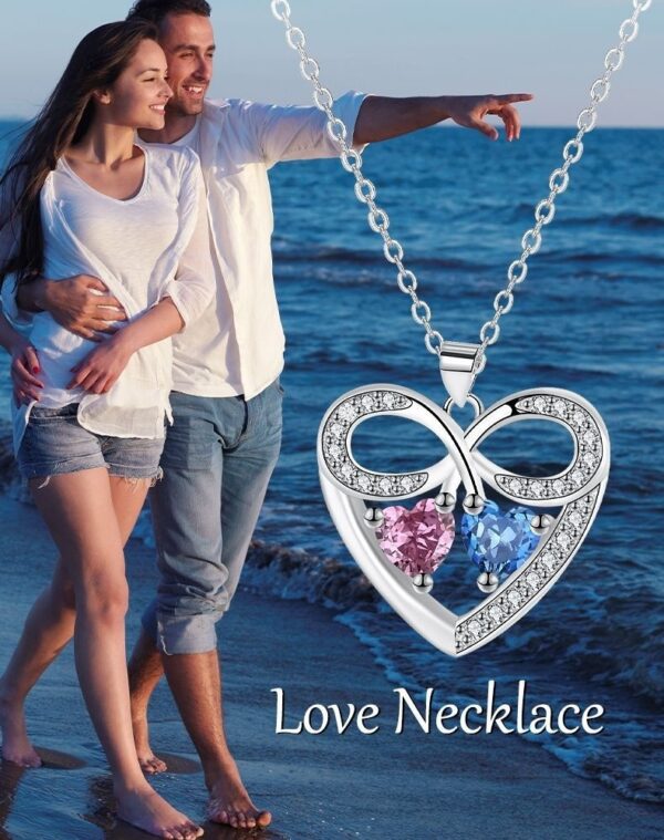 American Elegant Jewelry Ornament Heart To Heart Necklace - Image 2