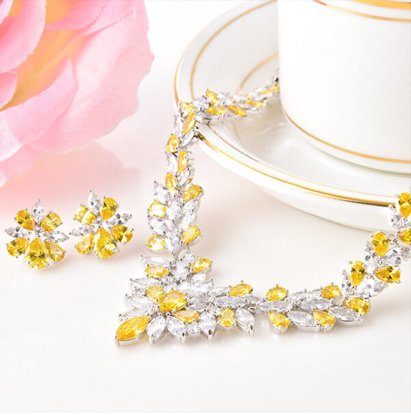 Korean style Ice Flower Earrings Jewelry Set - Image 4