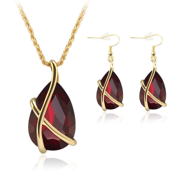 Jewelry Set Pendant Necklace Earring Nostalgia - Image 7