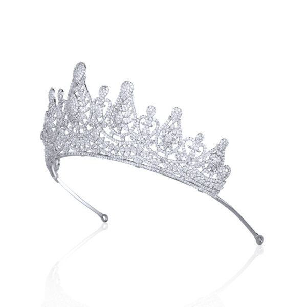 Tiara Micro-inlaid Zircon Wedding Crown - Image 8