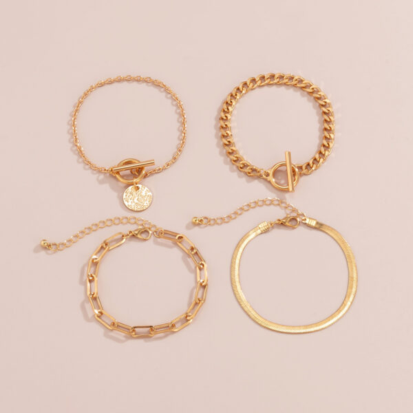 Metal Wind Hollow Chain Bracelet Snake Bone Metal Bracelet - Image 8