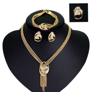 Necklace Bracelet Earrings Ring Jewelry Set