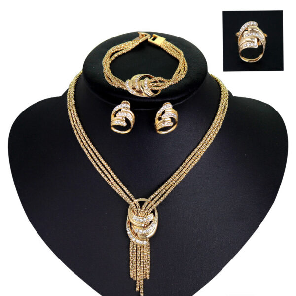 Necklace Bracelet Earrings Ring Jewelry Set