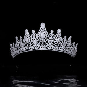 Tiara Micro-inlaid Zircon Wedding Crown
