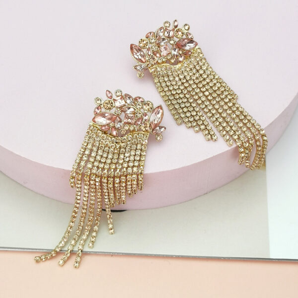 Sweet Beauty Fashion Tassel Pendant Earrings - Image 4