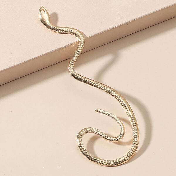 Non-hole Ear Clip Vintage Zircon Snake-shaped Earrings - Image 3