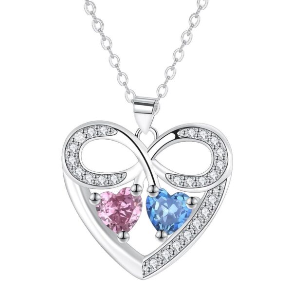 American Elegant Jewelry Ornament Heart To Heart Necklace - Image 4