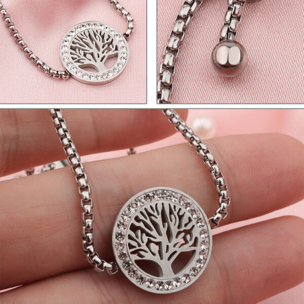 New Stainless Steel Adjustable Heart Tree Bracelets - Image 4