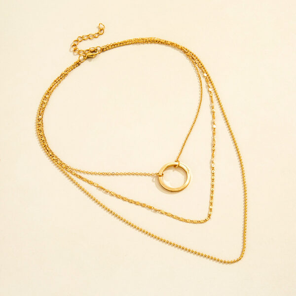 Circle Necklace Clavicle Chain Necklace Women - Image 4