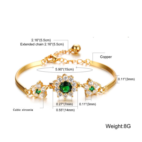 Shiny Zircon Bride And Ladies Bracelet - Image 3