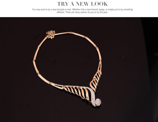 Four-piece Jewelry Set Fashion Alloy Necklace Earrings Bracelet - Image 2