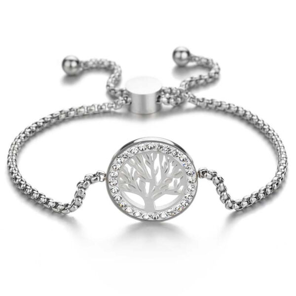 New Stainless Steel Adjustable Heart Tree Bracelets - Image 3