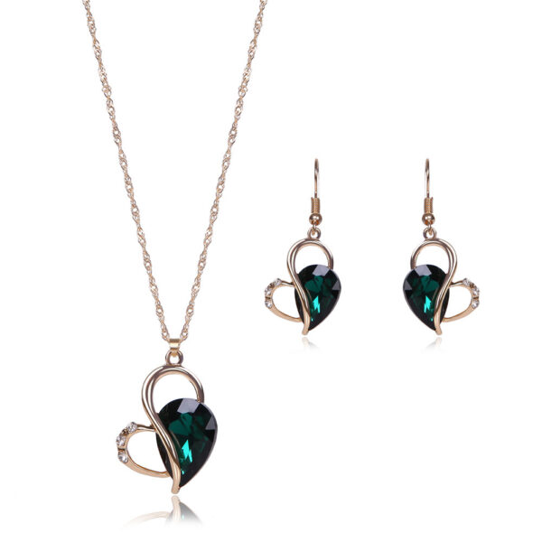 Two-piece Set Of Popular New Jewelry Necklace And Earrings - Image 4