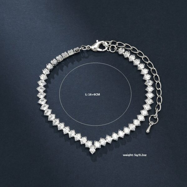 European And American Wedding Accessories Necklace Earrings Bracelet Jewelry - Image 10