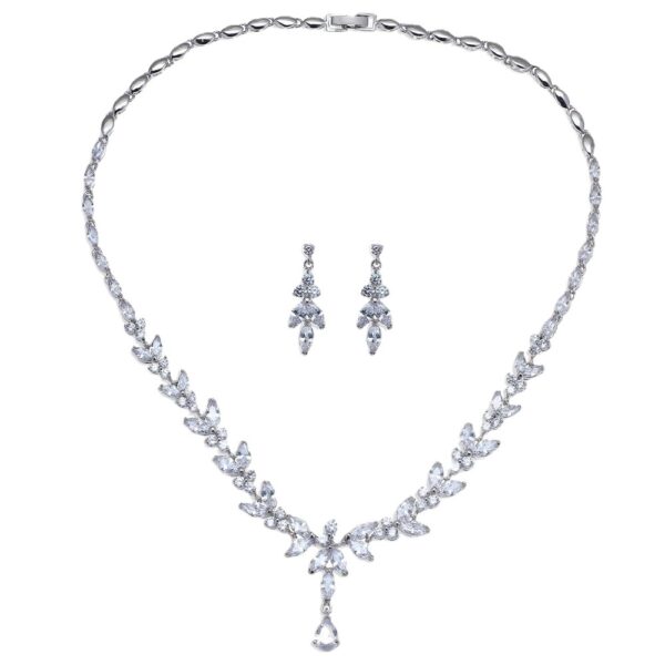 Simple White Bride Zircon Set Women - Image 7