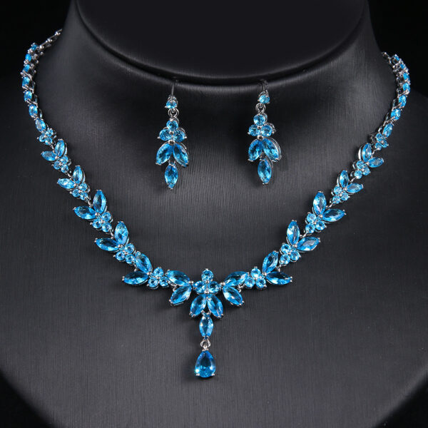 Simple White Bride Zircon Set Women - Image 4