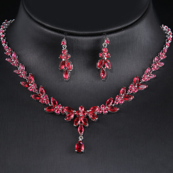 Simple White Bride Zircon Set Women - Image 5