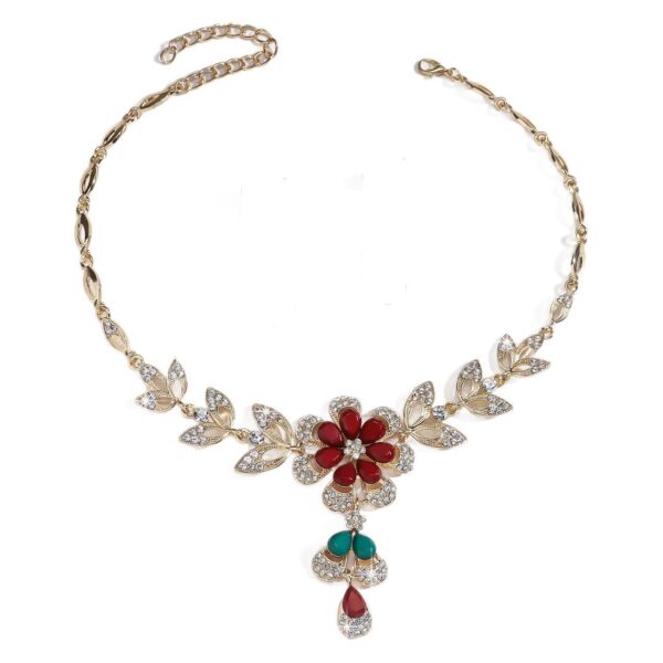 Luxury Fashion Water Drop Flower Necklace - Image 2