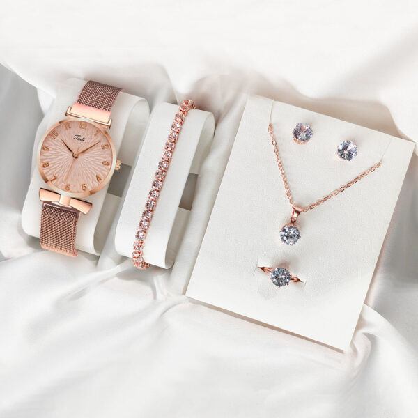 Leisure Gift Quartz Watch Five-piece Set Accessories Set - Image 3