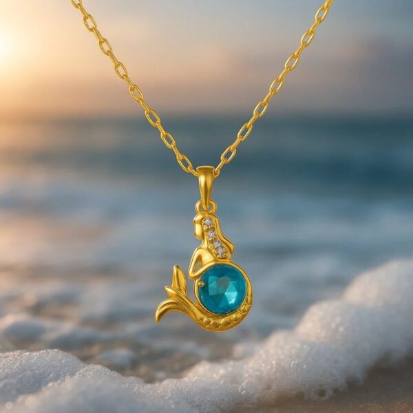 Women's Simple Temperamental Minority Design Ocean Pendant Necklace - Image 2