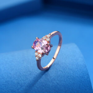 Crystal Copper Zircon Female Ring