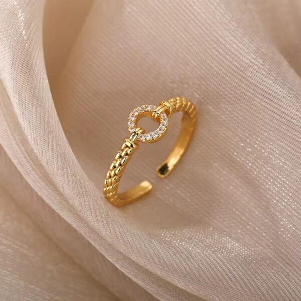 Simple Bracelet O-shaped Adjustable Ring - Image 3