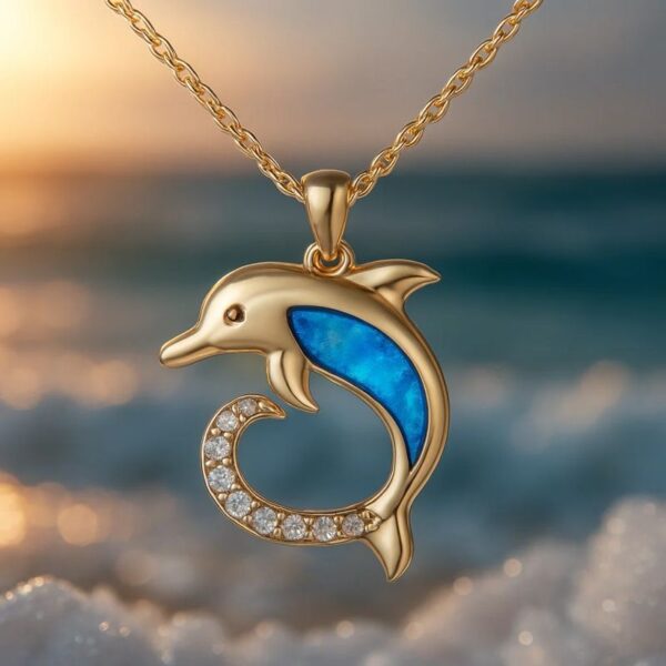 Women's Simple Temperamental Minority Design Ocean Pendant Necklace - Image 4