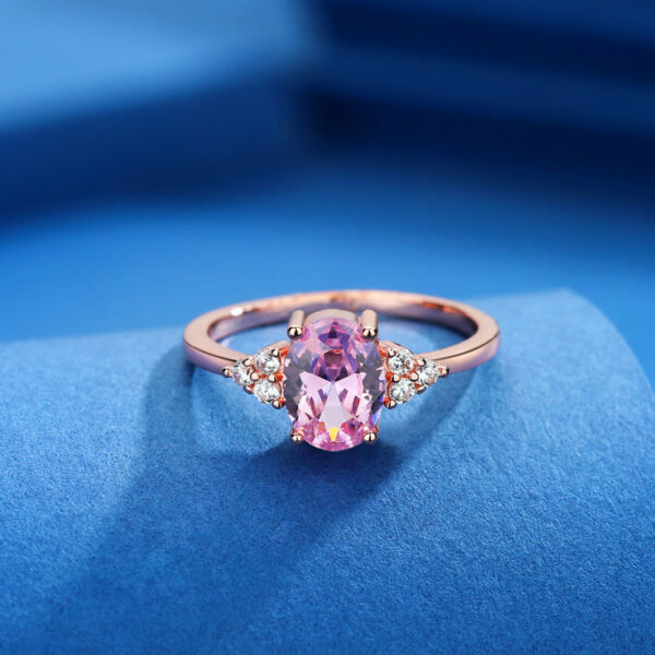 Crystal Copper Zircon Female Ring - Image 3