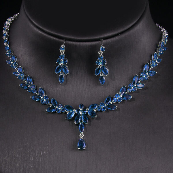 Simple White Bride Zircon Set Women - Image 3