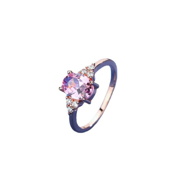 Crystal Copper Zircon Female Ring - Image 2