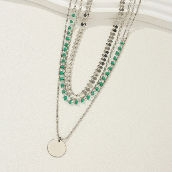 Four Twin Necklace Suit Vintage Pendant Women's Jewelry - Image 3